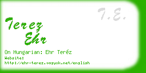 terez ehr business card